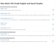 Tablet Screenshot of misskaties9thgraders.blogspot.com