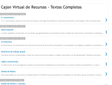 Tablet Screenshot of cajon-virtual-textos.blogspot.com