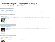 Tablet Screenshot of cleverlearnenglishlanguageinstitute.blogspot.com