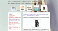 Desktop Screenshot of healthvitaminsmineralstoreview.blogspot.com