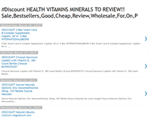 Tablet Screenshot of healthvitaminsmineralstoreview.blogspot.com