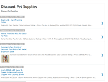 Tablet Screenshot of discountpet-supplies.blogspot.com