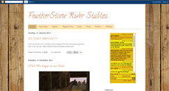 Desktop Screenshot of featherstoneriver.blogspot.com