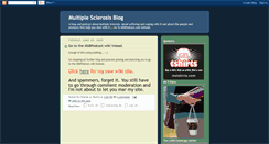 Desktop Screenshot of multiplesclerosisblog.blogspot.com