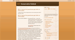 Desktop Screenshot of conservativeoutlook.blogspot.com