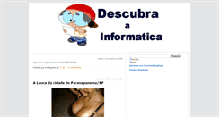 Desktop Screenshot of descubraainformatica.blogspot.com