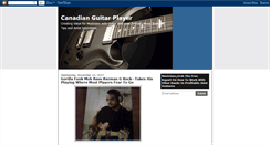 Desktop Screenshot of canadianguitarplayer.blogspot.com