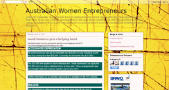 Desktop Screenshot of oz-entrepreneurs.blogspot.com