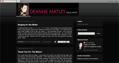 Desktop Screenshot of deannematley.blogspot.com