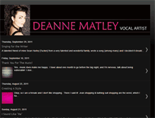 Tablet Screenshot of deannematley.blogspot.com
