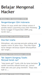 Mobile Screenshot of belajarjadihacking.blogspot.com