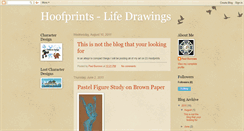 Desktop Screenshot of hoofprintslifedrawings.blogspot.com