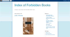 Desktop Screenshot of indexofforbiddenbooks.blogspot.com