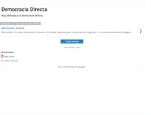 Tablet Screenshot of democraciadirectaya.blogspot.com