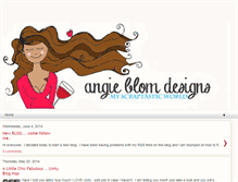Tablet Screenshot of angieblomdesigns.blogspot.com