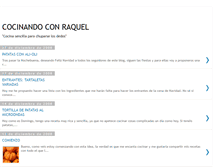 Tablet Screenshot of cocinandoconraquel.blogspot.com