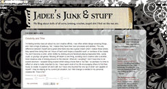 Desktop Screenshot of jadeesstuffandjunk.blogspot.com