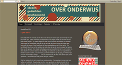 Desktop Screenshot of overonderwijs.blogspot.com