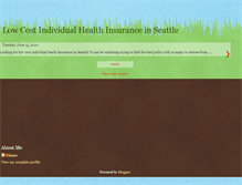 Tablet Screenshot of individualhealthinsuranceseattle.blogspot.com