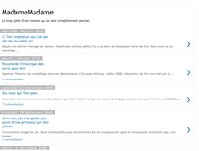 Tablet Screenshot of madamemadame.blogspot.com