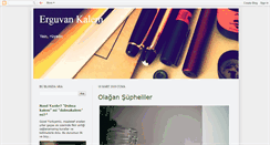 Desktop Screenshot of erguvankalem.blogspot.com