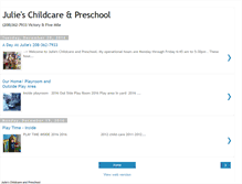 Tablet Screenshot of julieschildcare.blogspot.com