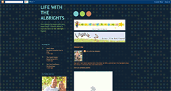 Desktop Screenshot of lifewiththealbrights.blogspot.com