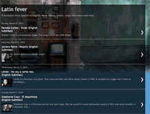 Tablet Screenshot of latinfever.blogspot.com