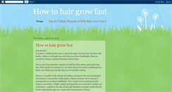 Desktop Screenshot of howtohairgrowfast.blogspot.com