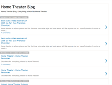Tablet Screenshot of hometheaterblog.blogspot.com