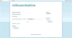 Desktop Screenshot of mitlivsomkatrine.blogspot.com