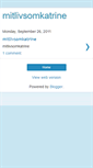 Mobile Screenshot of mitlivsomkatrine.blogspot.com