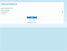 Tablet Screenshot of mitlivsomkatrine.blogspot.com
