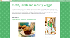 Desktop Screenshot of cleanfreshandmostlyveggie.blogspot.com