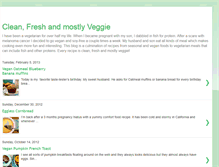 Tablet Screenshot of cleanfreshandmostlyveggie.blogspot.com