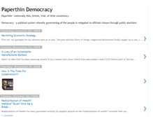 Tablet Screenshot of paperthindemocracy.blogspot.com