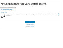Tablet Screenshot of handheldgamesystems.blogspot.com