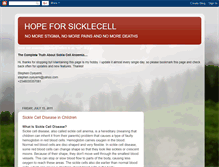 Tablet Screenshot of hopeforsicklecell.blogspot.com
