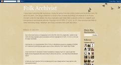 Desktop Screenshot of folkarchivist.blogspot.com