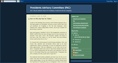 Desktop Screenshot of presidentsadvisorycommittee.blogspot.com