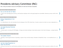 Tablet Screenshot of presidentsadvisorycommittee.blogspot.com