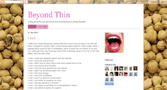 Desktop Screenshot of beyondthin.blogspot.com