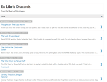 Tablet Screenshot of exlibrisdraconis.blogspot.com
