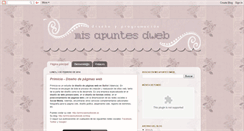 Desktop Screenshot of misapuntesdweb.blogspot.com