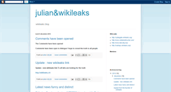 Desktop Screenshot of julian-wikileaks.blogspot.com