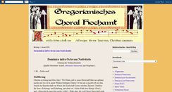 Desktop Screenshot of gregorianischer-choral.blogspot.com