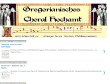 Tablet Screenshot of gregorianischer-choral.blogspot.com