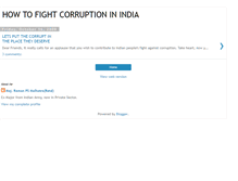 Tablet Screenshot of howtofightcorruptioninindia.blogspot.com