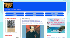 Desktop Screenshot of culturaehistoriadeperu.blogspot.com