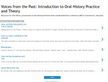 Tablet Screenshot of oralhistoryresources.blogspot.com